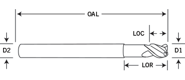 3 Flute Silverback Neck Relieved Diagram